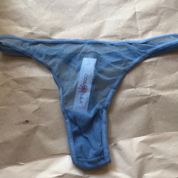 NWT Cosabella New Soire Original Rise Thong Blue - Picture 2 of 5